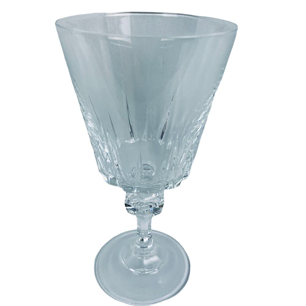 Vintage Cut Crystal 5 7/8"h Stemware Stemmed Drinking Glass